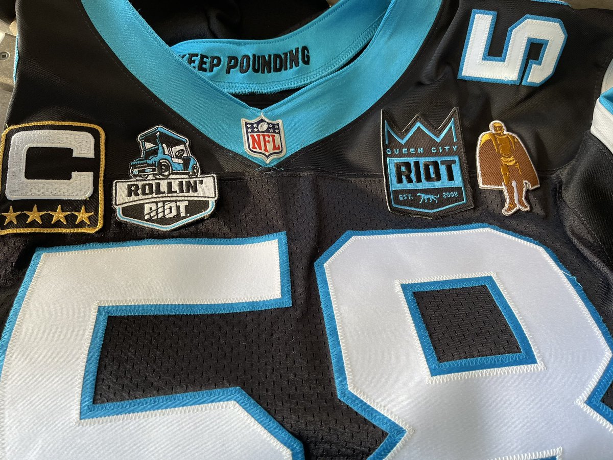 95KeepPounding's tweet image. I’m adding the @rollin_riot patch to the @ThomasDavisSDTM jersey today. Gonna go ahead and get a head start on changing the mojo for the 2023 season. #KeepPounding #DoYouRiot