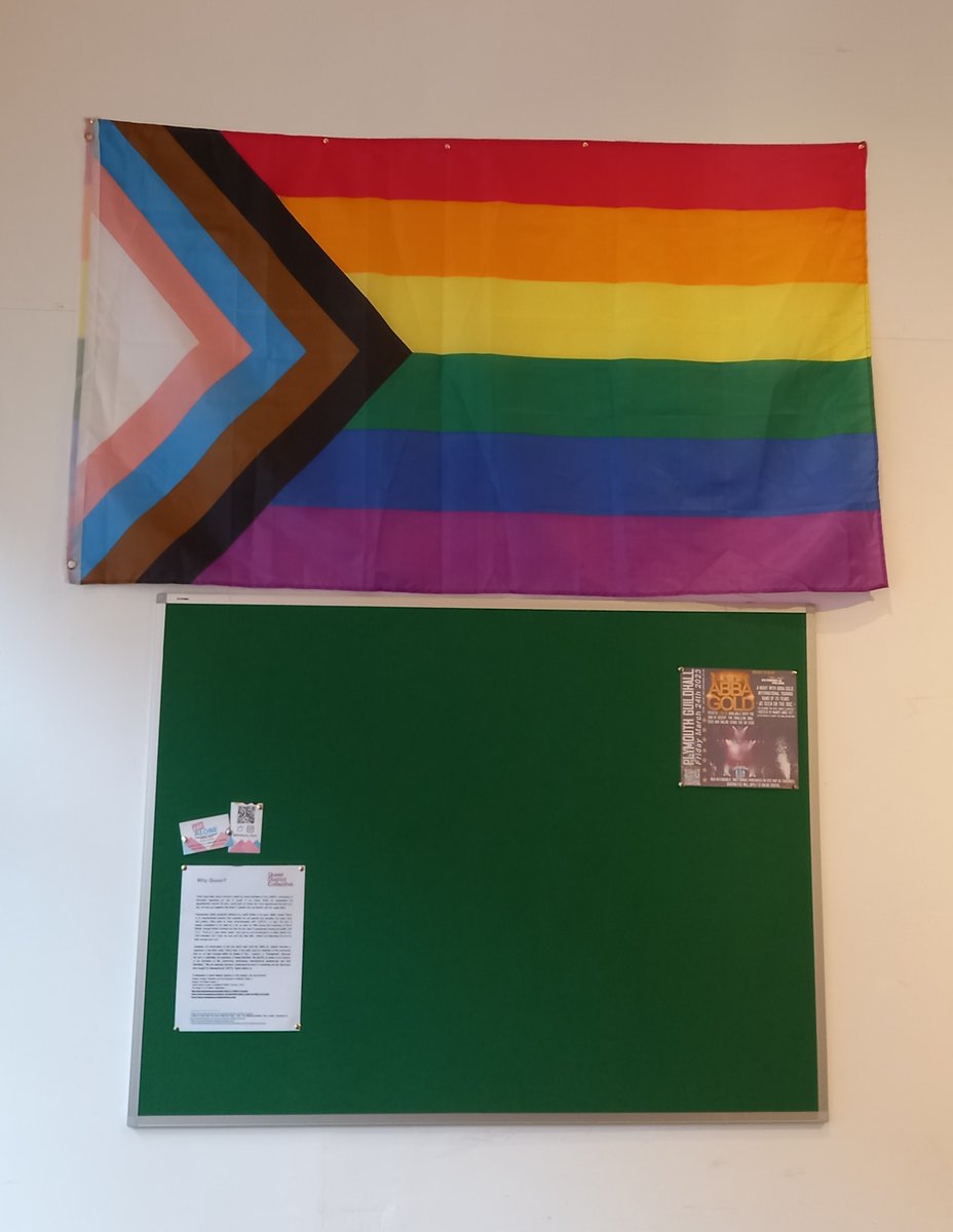 TOQS_LGBT's tweet photo. There's a new arrival here at TOQS HQ:

Introducing the community noticeboard! 🏳��‍🌈

We'll be doing our best to keep it filled with upcoming events and news within Plymouth's LGBT community.
If you know of any groups or events we should add, please feel free to pop in for a chat. https://t.co/jI6HARE1Q7