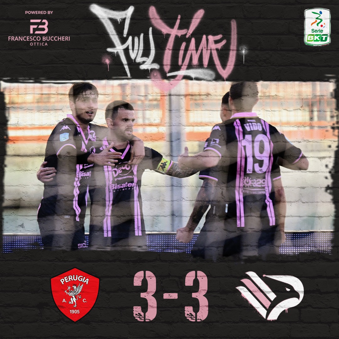 Palermofficial's tweet photo. β±οΈ FULL TIME
π² #siamoaquile π¦
#PerPal #SerieBKT https://t.co/svHceDtwP9