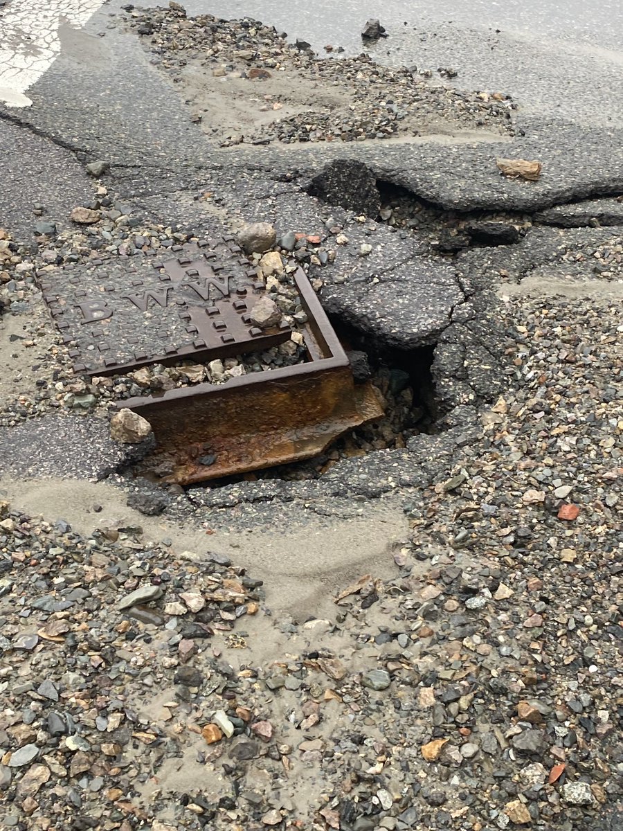 BostonFire's tweet photo. The water main has been shut down. The street has been compromised. Companies are working to access damages. https://t.co/ghyEd3UveT