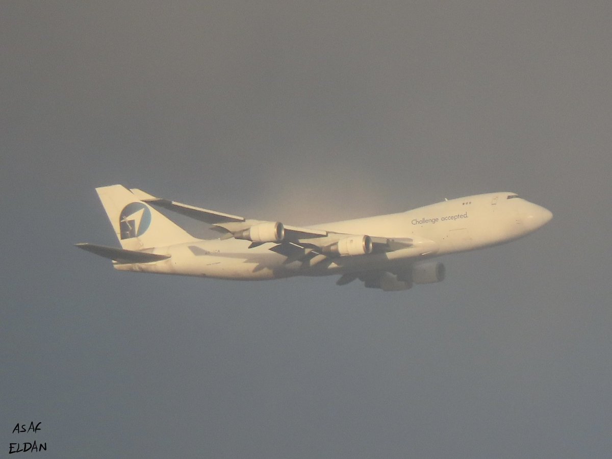 AsafEldan's tweet photo. #ChallengeAirlinesIL #Boeing #B747-4ERF reg. 4X-ICA descending to #TLV #airport as #flight ICL972 from #OSL
#planespotting #avgeek #freighter #Aircraft #ChallengeAccepted #challengegroup @CALCargoAir https://t.co/eBveP5nZjJ