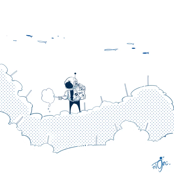 わたがし養殖場#イラスト 
