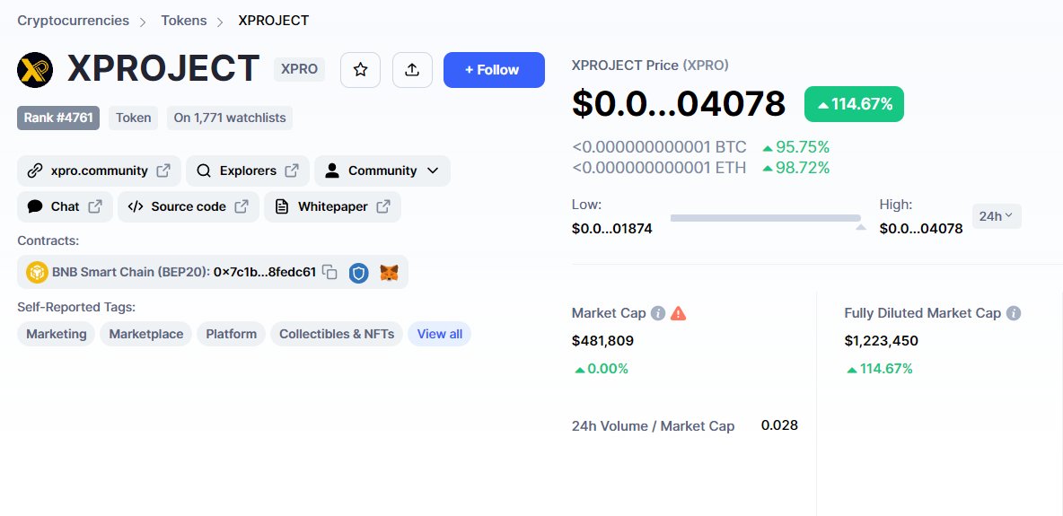 BscXPRO's tweet photo. Where were we?

👉https://t.co/NsGEP0UNiz

#Xproject #XPROChain #XPROToken #CoinMarketCap #BscGems #XproArmy #BNB https://t.co/XmAcbvAFvI