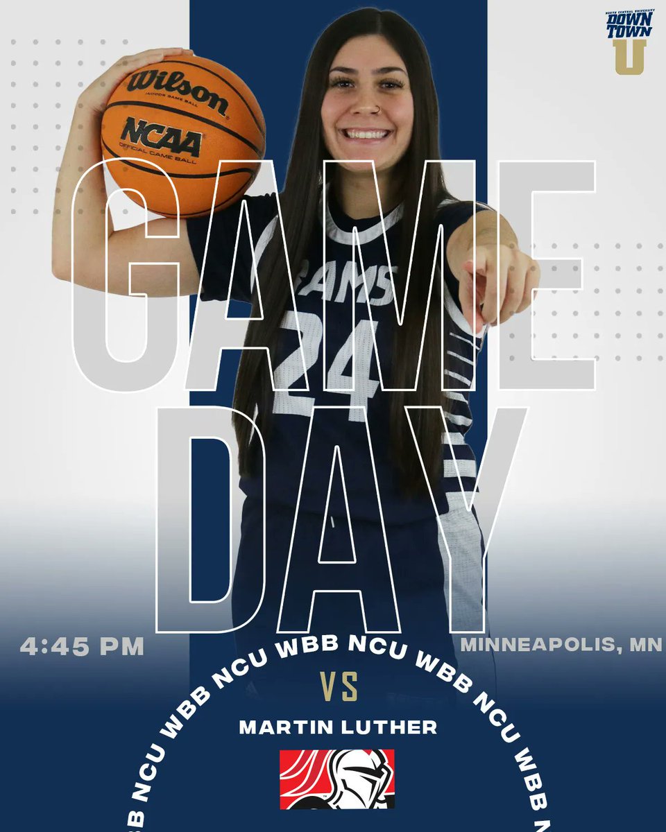 ncurams's tweet photo. GAME DAY🏀

Men: 3:00PM
Women: 4:45PM

Good luck teams!👏🏽

#DOWNTOWNU https://t.co/6kdQfFILv7