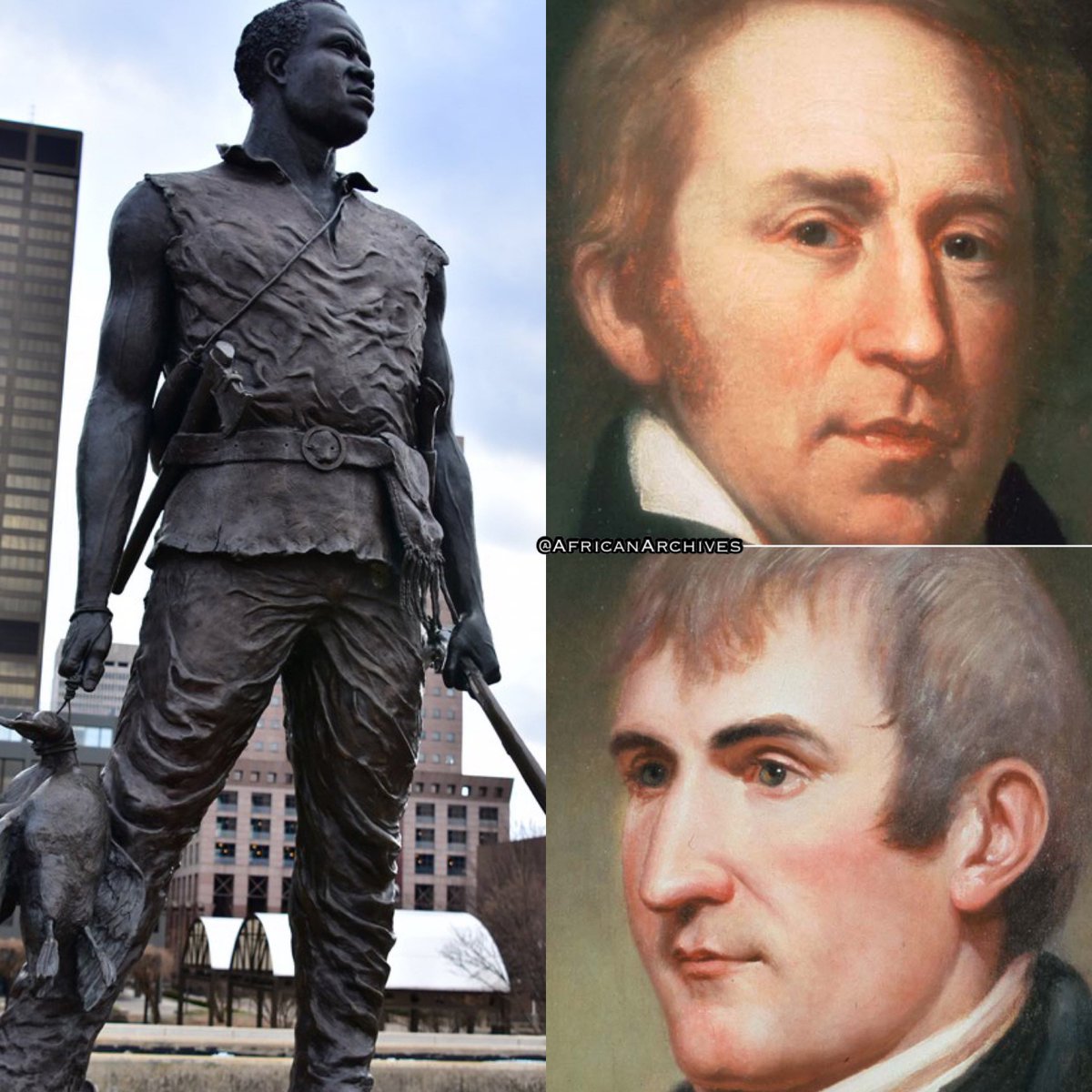 Everyone knows Lewis & Clark, but did you know that there was a black man who was also part of the expedition? As he was enslaved by William Clark, he participated as a full member of the expedition & was present when the expedition reached the Pacific Ocean. A THREAD