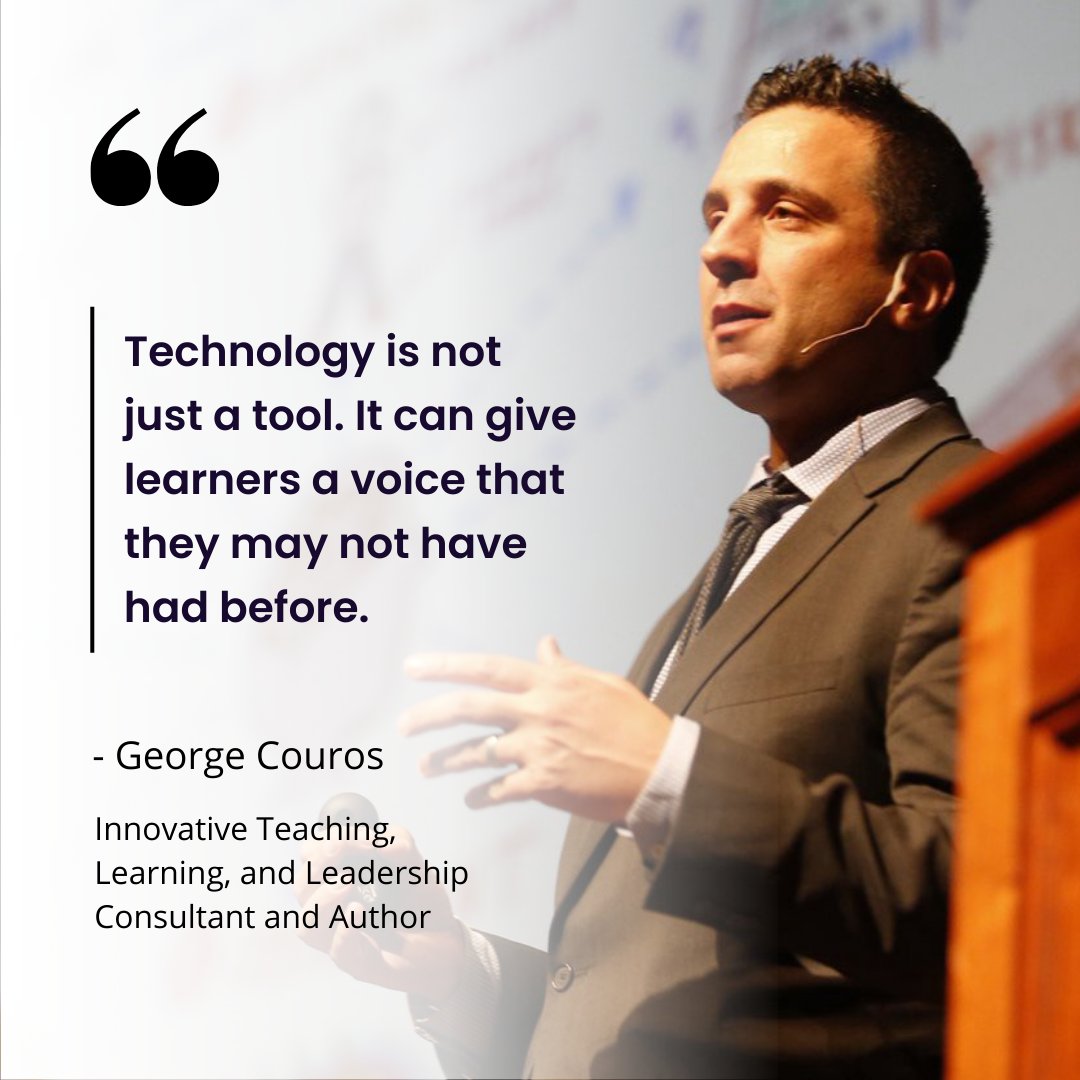 EdTech inspiration from Canadian teaching and learning consultant George Couros! #edtech #leadership #motivationalquotes
