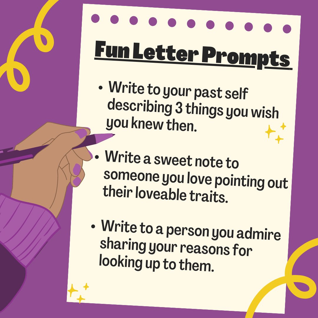 EducRadiElevATE's tweet image. It's National Universal #LetterWritingWeek!

Some #benefits of #LetterWriting:
✍️ Improves #WritingSkills through real-world practice
📮 Expresses thoughts in a therapeutic way
💌 Lifts the spirits of those receiving the letters

Check out our blog!  cstu.io/44434e