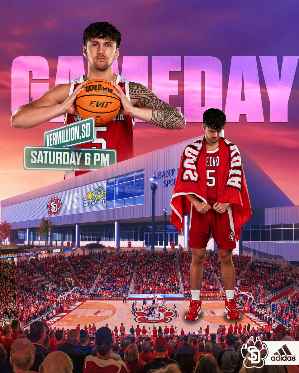 SDCoyotesMBB's tweet photo. Let's go hunting. 🫡

🆚: State
📌: Sanford Coyote Sports Center
⏰: 6 pm
📻: KVHT 106.3 (@johncthayer)
🖥️: @MidcoSports (@ElsenMidco, Shon Morris)
📊: https://t.co/5mcJKKAWNk
📰: https://t.co/Amd9rut2R9
🎟️: https://t.co/VBZ2mV6zxc

#WeAreSouthDakota x #GoYotes 🐾 https://t.co/T8vASn2mzt