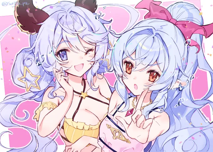 古戦場お疲れ様でした～!頑張ってくれた二人#グラブル 