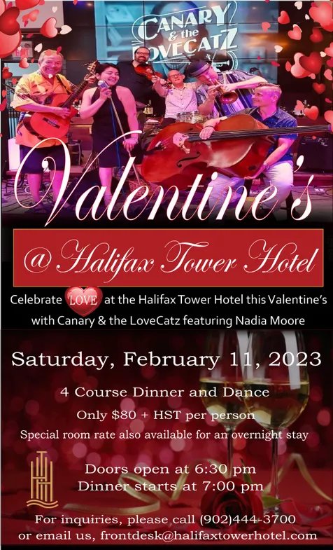nadia168's tweet photo. Valentine show at the new Halifax Tower Hotel with the Canary and the LoveCatz! Fun! Fun! Fun! https://t.co/1Stdm8p7FR