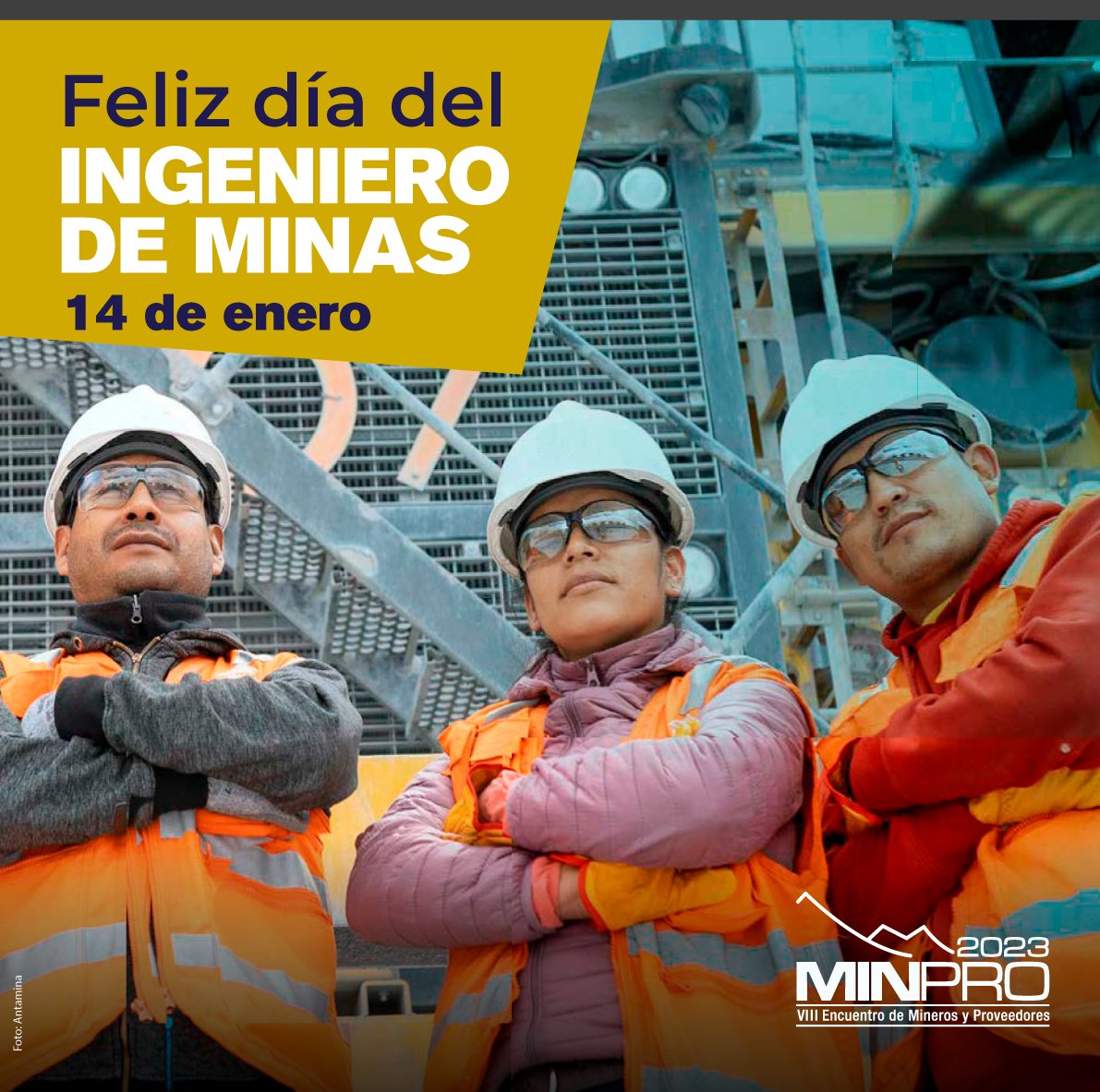 Minproperu's tweet photo. 🔴#FelizDíaIngenieroDeMinas 
Tu profesionalismo y esfuerzo lejos de casa impulsa el desarrollo de tu familia y contribuye al progreso económico de nuestro país, en favor de todos los peruanos. #IngenieroDeMinas #Perú Nota ➤ https://t.co/xZGKCETYW4 https://t.co/k99oGrY8cU