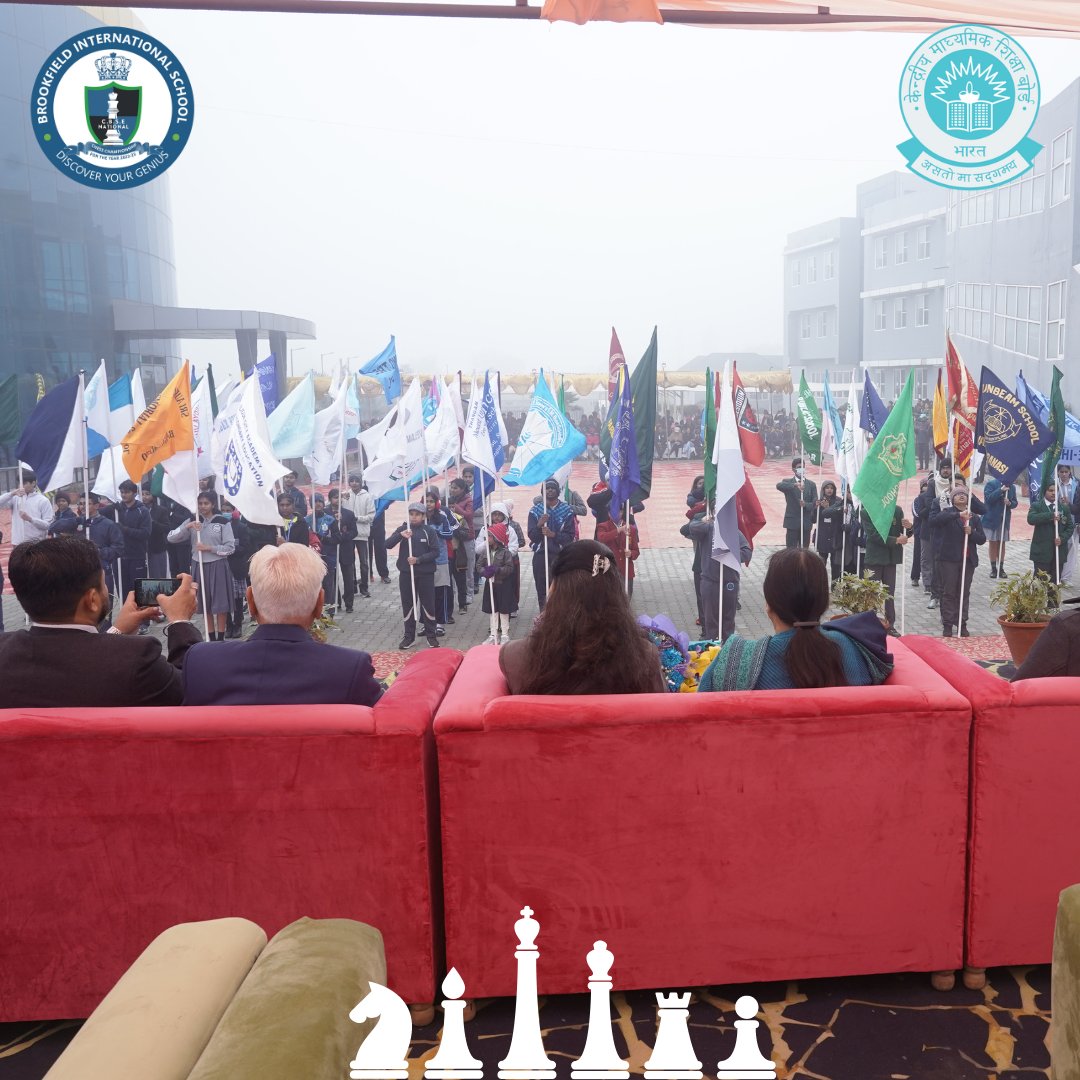 BrookfieldInte1's tweet photo. #OpeningCeremony with #India at #cbsenationalchesschampionship23 hosted by #BrookfieldInternationalSchool #MarchPast.
Dancing and Singing Students of the school presented mesmerising performances to welcome participants from across India, leaving everyone spellbound. #PROUDHOST https://t.co/psB69ZF7qP