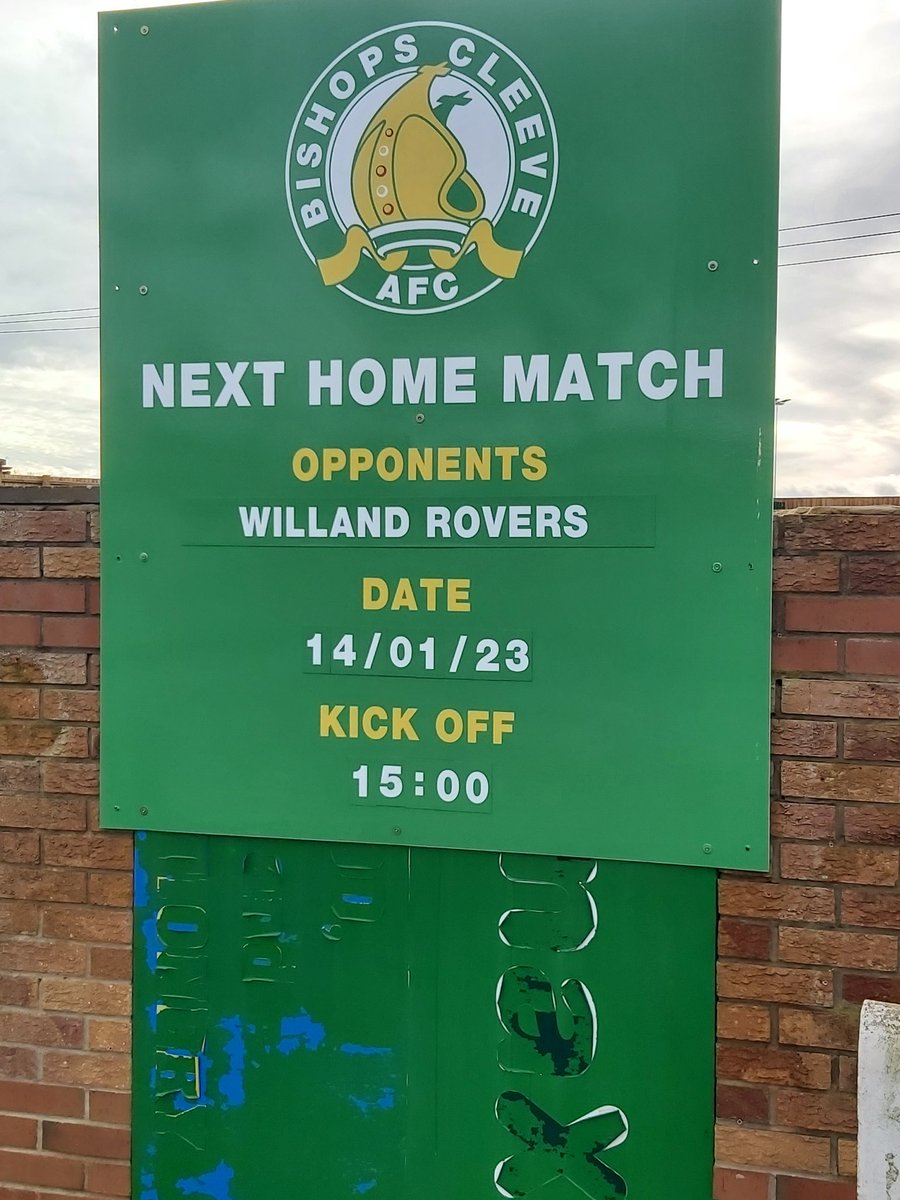 Getting my non league football on with Bishops Cleeve AFC v Willand Rovers