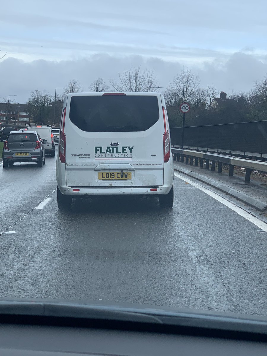 Saw the driver throw a cigarette packet out of the window on the A20 at 1.00 today. Flatley Construction have a word…