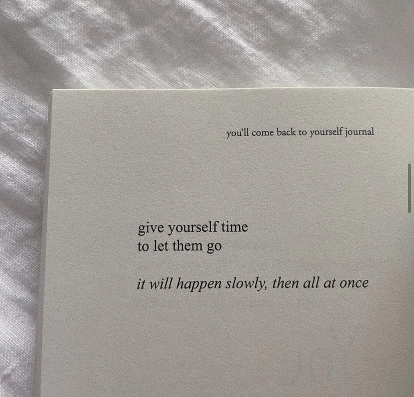 give yourself time