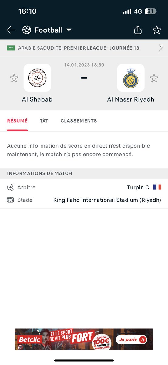 INeyNTL's tweet photo. C’est moi ou Clement Turpin va vraiment arbitrer en Arabie saoudite 😂 @misterdqm13 https://t.co/pMQznVa6Rq
