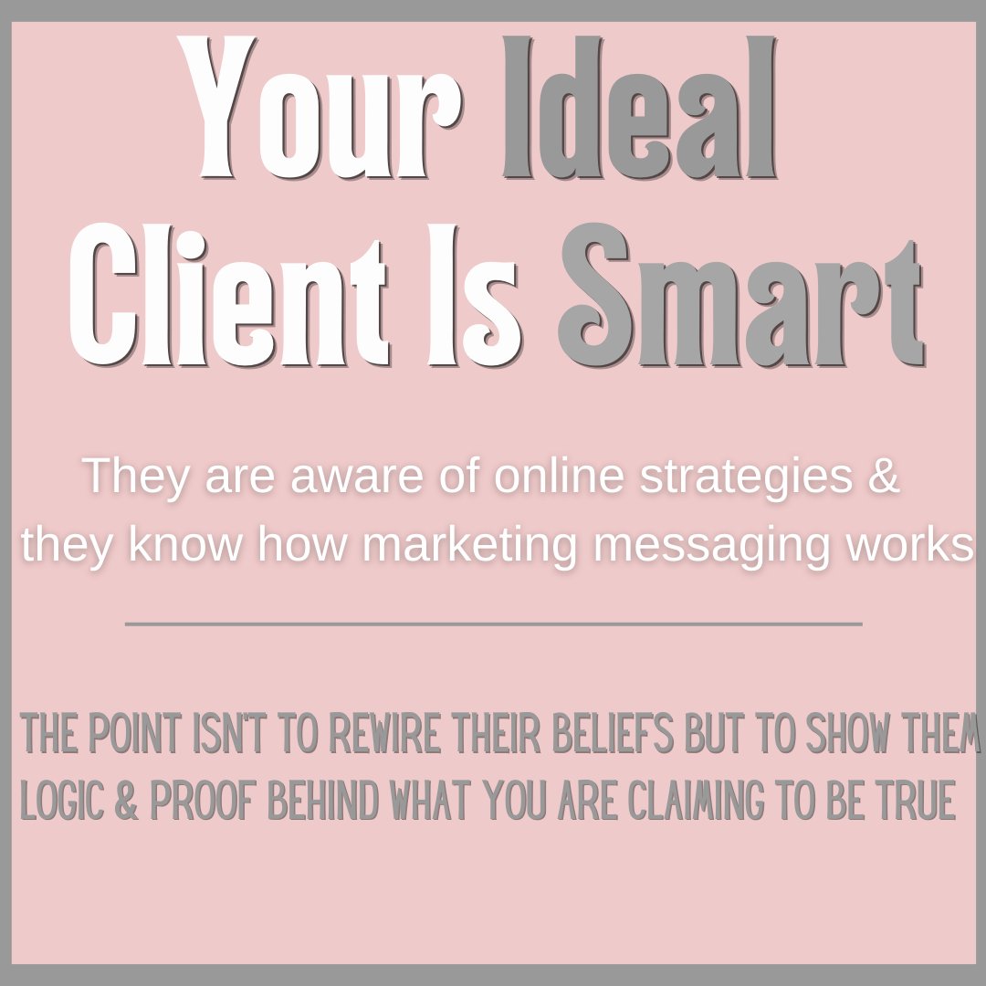 _bestmediacorp's tweet photo. 👉🏼 Your ideal client knows what’s up 😉 

They are smart &amp; savvy, and if you’re trying to create a real re-wiring of their current beliefs you’re going to need to bring out LOGIC &amp; PROOF🧩

#digitalbusiness #bestmediasolutions #digitalbusinessowner https://t.co/7pDjEcXr7X