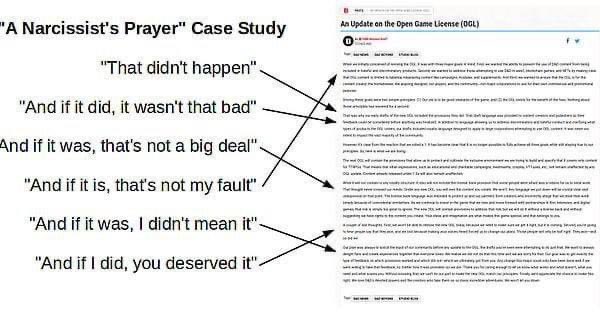 Hey <a href="/Wizards_DnD/">Dungeons & Dragons</a> this is called gaslighting and you really shouldn’t do it. Remember kids, cancel your D&amp;D beyond subscription. #ORCLicense #OGL #DnDBegone #DnD #dnd5e #OpenDnD #Gaslighting #RPG #canceldndbeyond