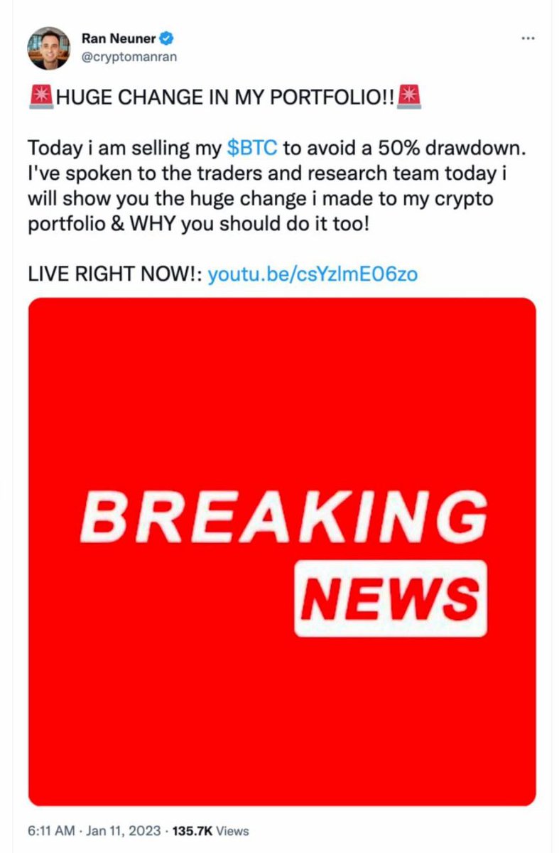 Fez o tweet no dia 11, apagou. Escondeu o vídeo no canal (mas ele ainda está online). Errar é humano, mas querer esconder o erro depois de ter influenciado milhões de pessoas é ao menos desonesto. Cuidado com os 'influencers' que vocês seguem.