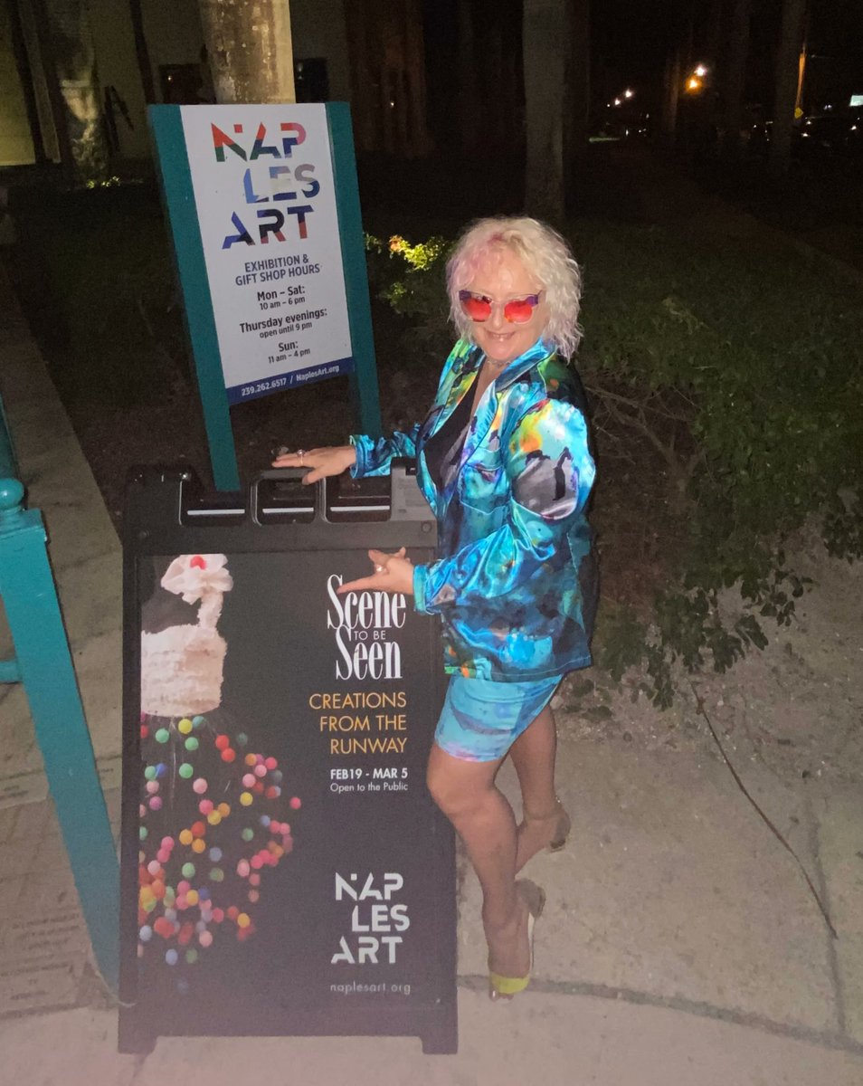 And tonight is my fourth Scene to be Seen, Naples 2023. Stay tuned to see my design.. The show is tonight!Event @NaplesArt
#S2BS2023 is happening tonight at The Ritz Carlton Golf Resort. 2600 Tiburon Drive, Naples, FL 34109  

#wearableart