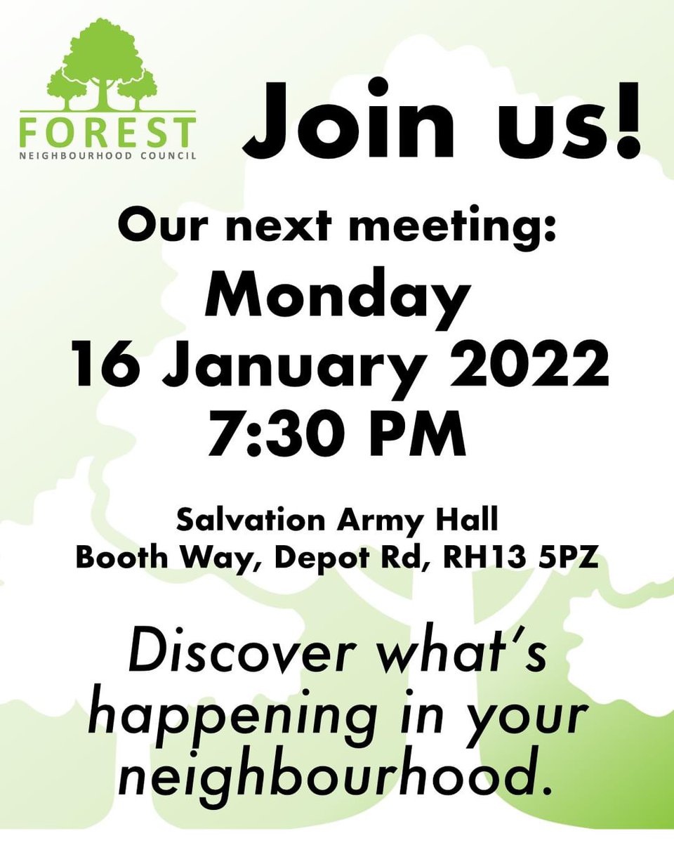 We’re next meeting on Monday! Come join in the conversation about our neighbourhood!
#horsham