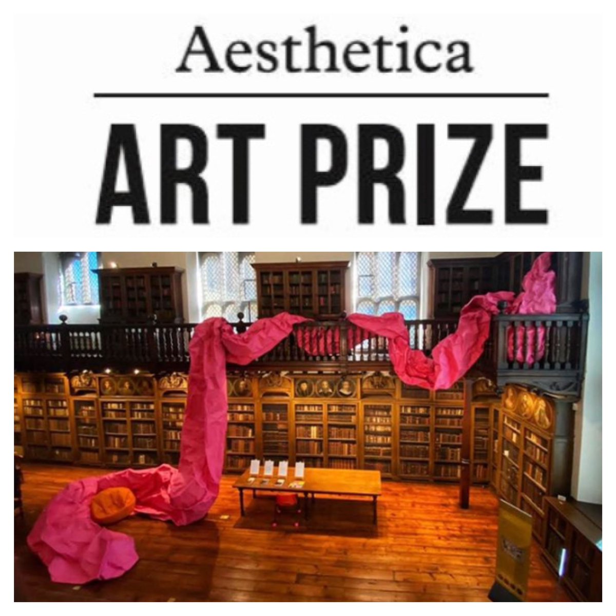 Lady_Kitt's tweet photo. dead chuffed to be on Aesthetica Art Prize 2023 longlist❤️ thank you @AlixCollingwood for commissioning the installation&amp;Sofia Barton for collaborating on the project the work celebrates. “The Good Books”, Site specific, installation commissioned by Durham University 2022 https://t.co/OdX64A275s