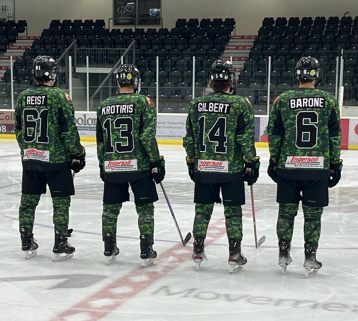 🫡 JERSEY DROP 🫡

This coming Mon Jan 16th our Canadian Armed Forces Veteran Appreciation Game in partnership with the Cobourg Legion is happening!

Bid on your favourite player’s jersey and make it your own!
🪖Mon, Jan 16
⏱ 7:00pm
📍<a href="/Cobourg_CCC/">Cobourg Community Centre (CCC)</a> 
🆚 <a href="/OJHLDukes/">Wellington Dukes</a> 

#DotheROAR