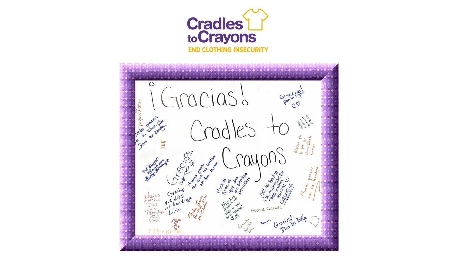 Cradles to Crayons Chicago on Twitter "We 💜 these posters from the kids at Youth Crossroads