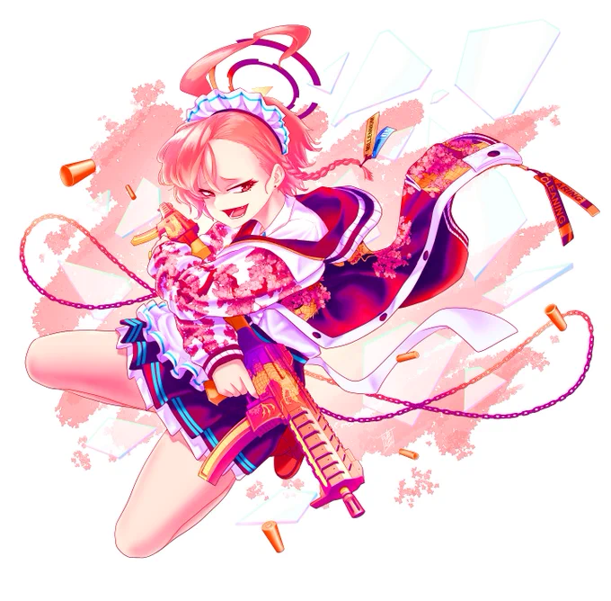 はではで#絵を彩度100にすると超派手 