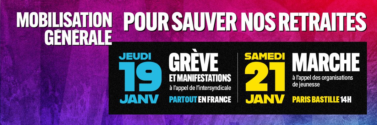 fran6_brunet's tweet photo. GREVE DU 19 JANVIER
Trois manifestations sont organisées dans le #loiretcher :
#Romorantin  10h30 place de la Paix
#VENDOME 10h30 place de la liberté
#BLOIS 14H30 Préfecture
 #grève19janvier #reformedesretraites #StopRetraiteMacron #mon41 https://t.co/bEImsBvqIt