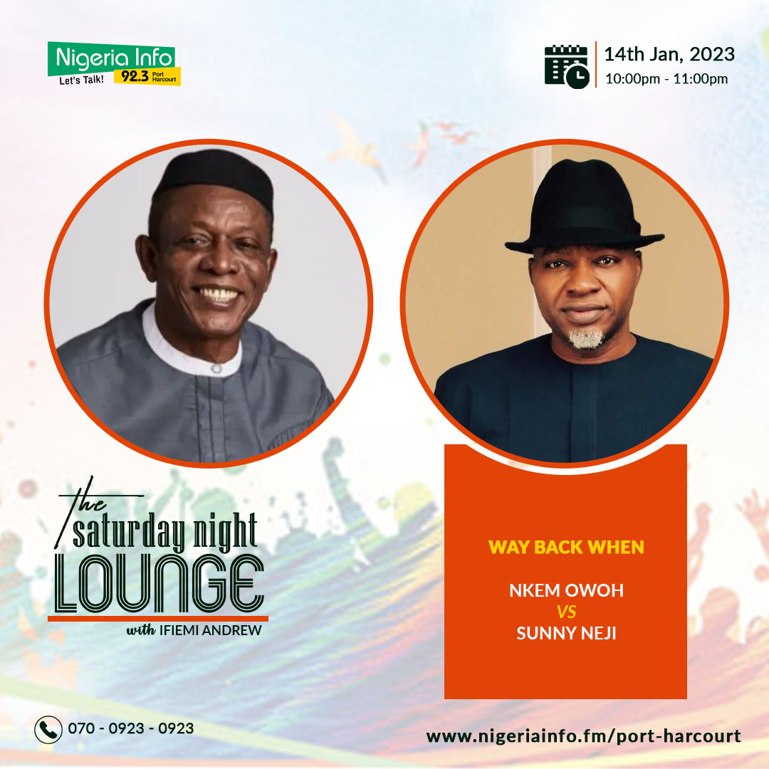 NigeriaInfoPH's tweet photo. Way Back When: #NkemOwoh Vs #SunnyNeji

Who is your Favourite?

Join @IfiemiAndrew on the #SaturdayNightLounge and share your take.

Listen: https://t.co/undYVSrIXt

070 - 0923 - 0923
0809 030 6416
.
#LetsTalk | #NigeriaInfoFM https://t.co/XbGPzksEaY