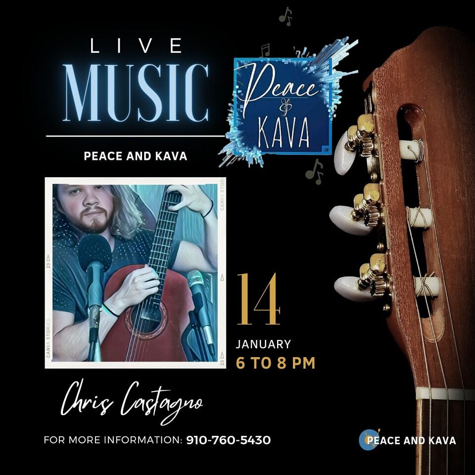 January means a new year, new events, more fun, more music and of course the best kava in town. Saturdays are for socializing, fun and friends. Come to Peace and Kava tonight from 6 to 8pm for live music from Chris Castagno! If you haven't heard him, I promise you won't be d…