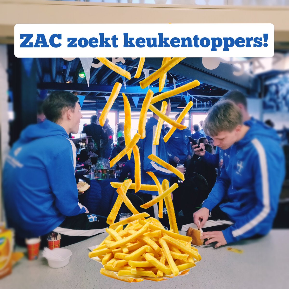 ZAC1893's tweet photo. VACATURE | ZAC zoekt KEUKENMEDEWERKER(S) voor de zaterdag tussen 12.30 en 18.30 uur. Uren in overleg. Vergoeding vanaf €6 p/u bij 16 jaar.
Ben of ken jij iemand (lid of geen lid) die houdt van aanpakken en op zoek is naar een leuke bijbaan?
👉 Lees meer: https://t.co/DTIxlZlOMF https://t.co/ScLhbAMu4x