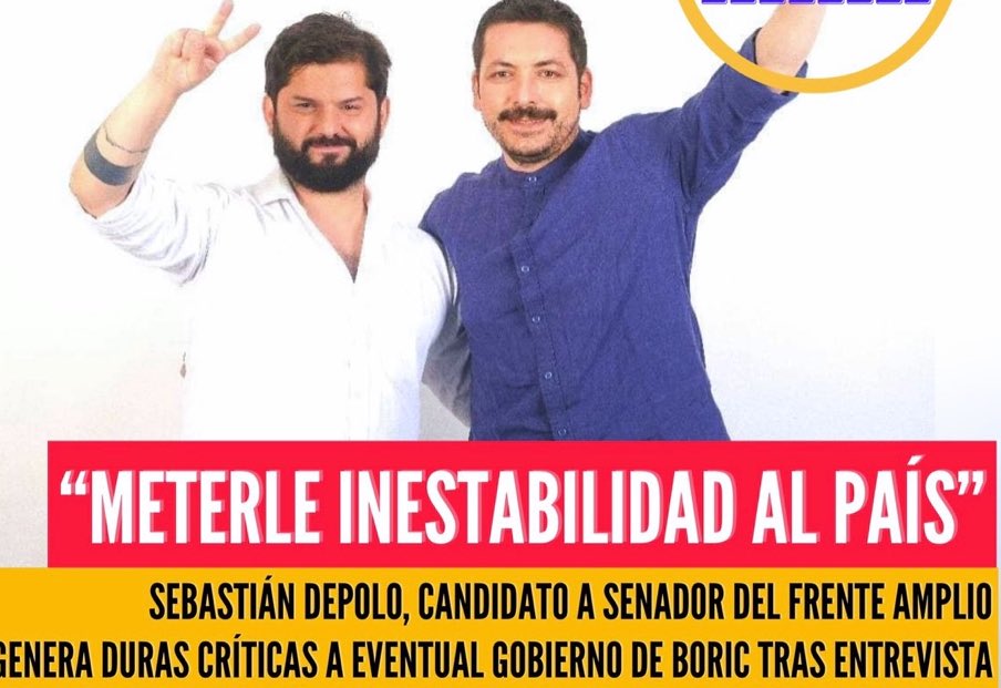 Donacaritto's tweet photo. Ministra #Uriarte advierte q #AcusacionConstitucional contra #Boric causaría un ambiente de inestabilidad" ahora con esa 🤔🤔?no se acuerda las declaraciones del actual Embajador de🇨🇱en🇧🇷Sebastián Depolo? “Hay que meterle inestabilidad al país”Aquí se las dejó #GobiernoDePayasos https://t.co/YD8XHUxNSB