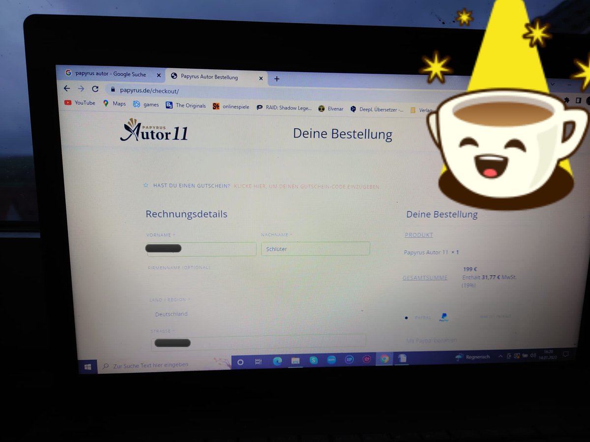 BRSchlueter's tweet photo. Jetzt habe ich den Schritt endlich gewagt&amp; habe mir das Autorenprogramm "Papyrus" bestellt.
Jetzt heißt es auf die nächsten E-Mails warten. Bin ja ein bisschen aufgeregt.😅
#Papyrus #author #neuesprogramm #schreiben #aufgeregt #bücher #Samstag https://t.co/RbaRA9yizS