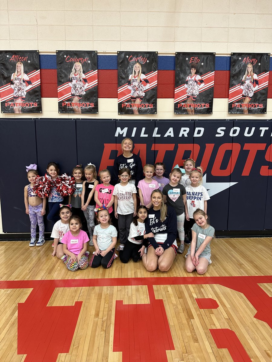 It’s a great day to be a Patriot! We had a fantastic turn out for our cheer & dance clinic. Can’t wait to see their performances at the varsity basketball games tonight vs PiusX.
#letsgopatriots
#loud&proud
#wearemillardsouth
#littleeyesarewatching
⁦@MSHSactivities⁩