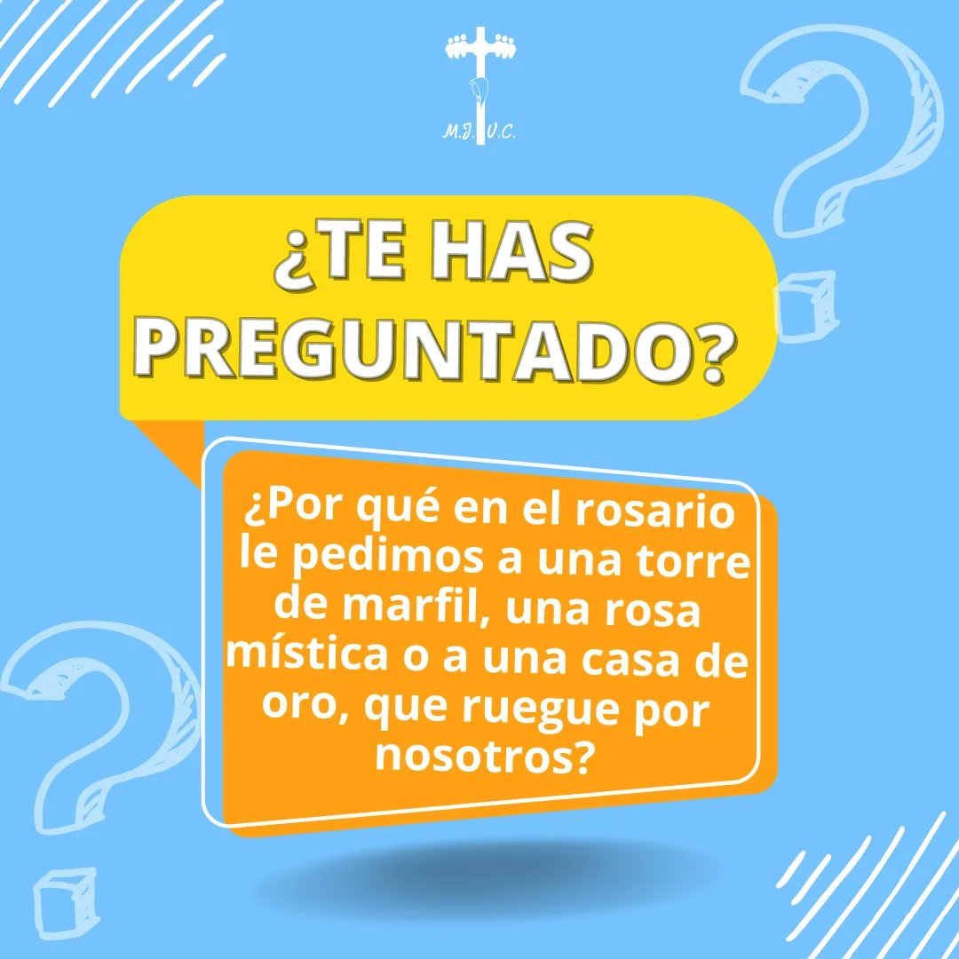 MJVC_cln's tweet photo. Muchas veces hacemos o decimos cosas sin saber el ¿Por qué? O conocer su contexto🙃
Aquí te dejamos pequeño hilo del significado de algunas letanías del santo rosario🌹🥰
⬇️⬇️
#MJVC #MJVCcln #SabadoMariano #santorosario https://t.co/1LmFEW67by