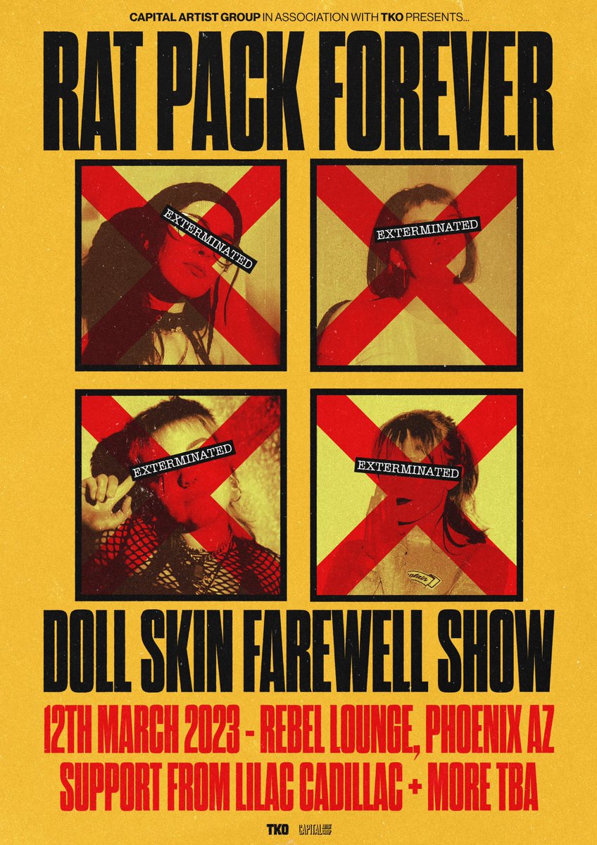 DollSkinBand's tweet photo. Part farewell, part reunion 🐀 https://t.co/894eYS3oNk