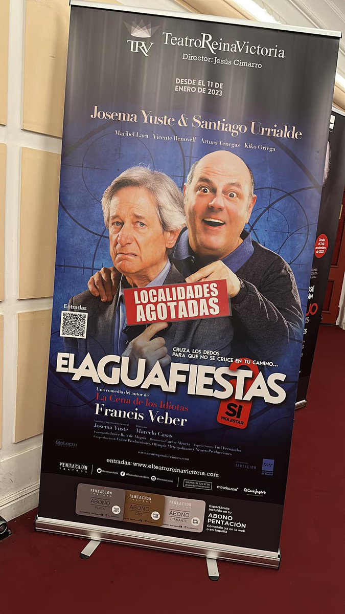 treinavictoria's tweet photo. Primer #LocalidadesAgotadas para @El_Aguafiestas_ de la temporada🥳🥳

¡Por los que están por venir! 

@JCimarro https://t.co/8C0TxxYug9