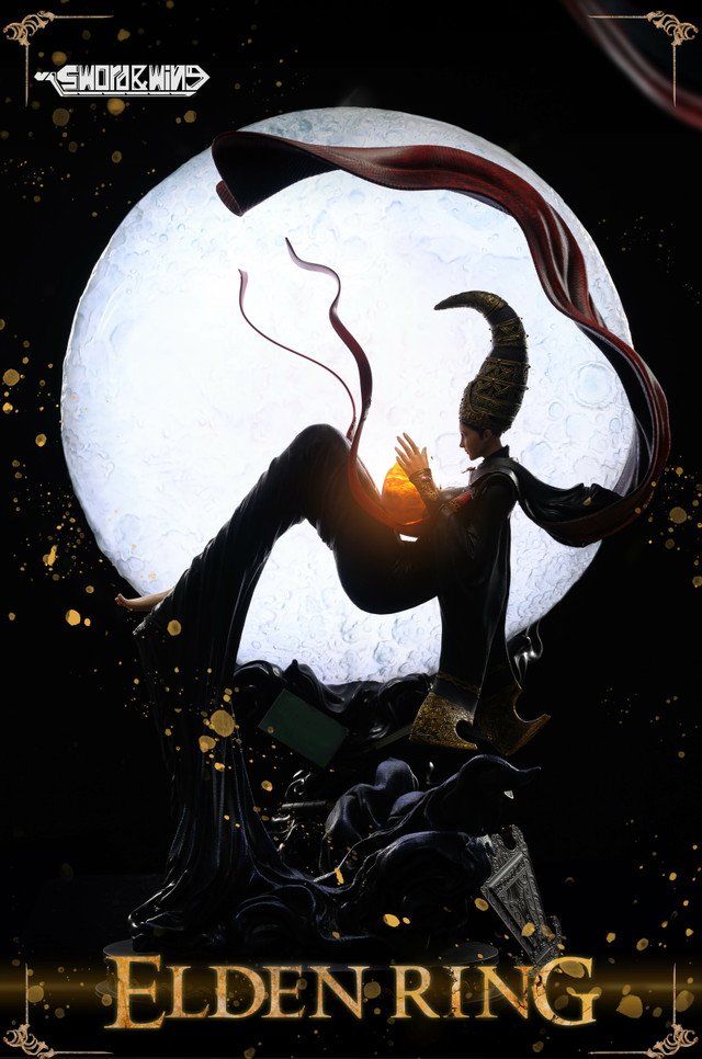 Sephiyo's tweet image. Rennala by Sword &amp;amp; Wing studio 😱
📐1/4
📐H74/82cm x W46/54cm x D30/51cm
📌version avec lune ou sans
📌158ex
✨LED
📅Q2 2023
💸639$ / 839$ avec lune
Fiou je fais quoi ?
Pas mon boss fav d'Elden Ring et plutot cher mais vachement beau !
#eldenring #rennala