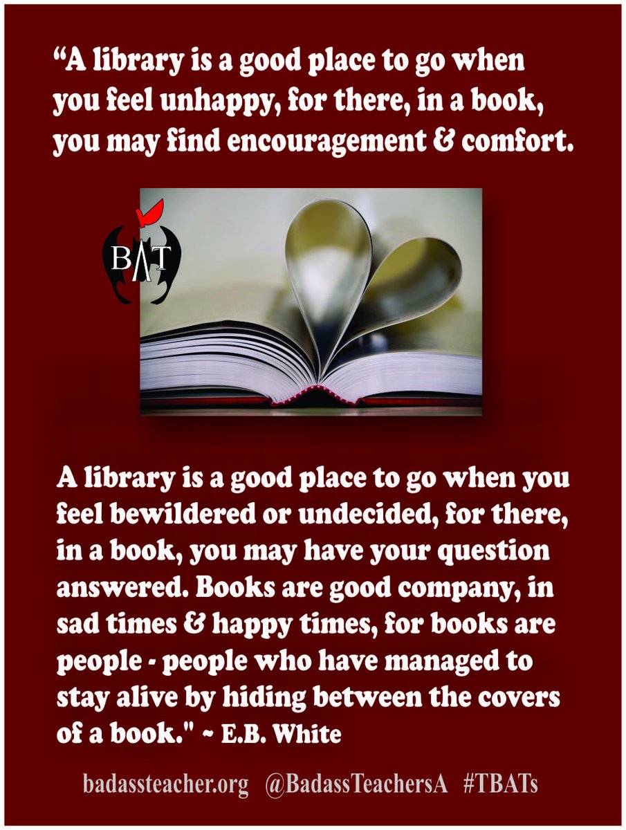 There are so many good things to find in a library. There's something there for everyone. And there should be. #FreedomToRead #TBATs .@MIBATS .@IllinoisBATs .@MNBATs1 .@Wisconsin_BATs .@iowabats .@IndianaBATs .@MissouriBATs .@ArkansasBATsA .@LouisianaBATs