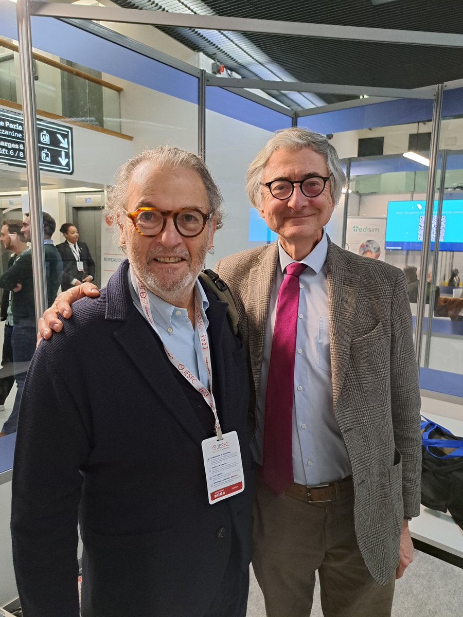 C'est vrai que nous ne sommes pas l'avenir de la Cardiologie..mais on était heureux de se retrouver au #JESFC.
Merci de nous avoir invité à  encore vous faire part de notre "expérience".
<a href="/AtulPathak31/">Pathak</a> <a href="/AboyansV/">Victor Aboyans</a>