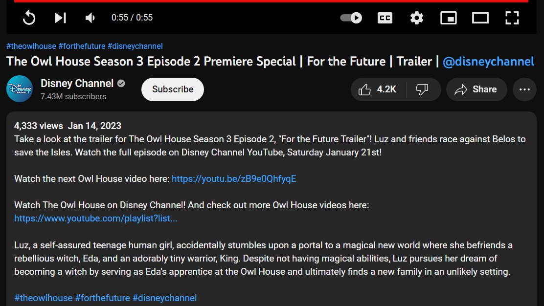 Good news! #TOH For The Future will be available Disney Channel's YouTube page on the 21st, so if you don't have cable, you can still support the official release!