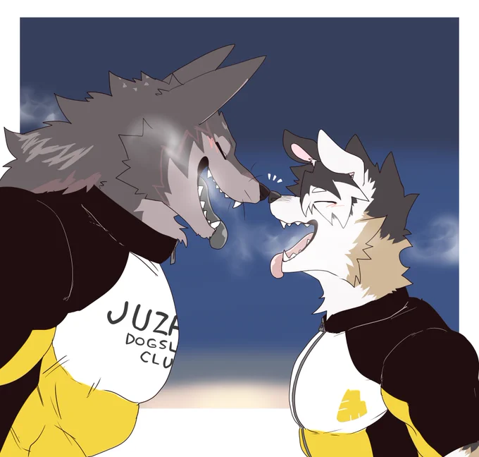 Vital Check OK !#獣山学園犬ぞり部 #琥珀寮 