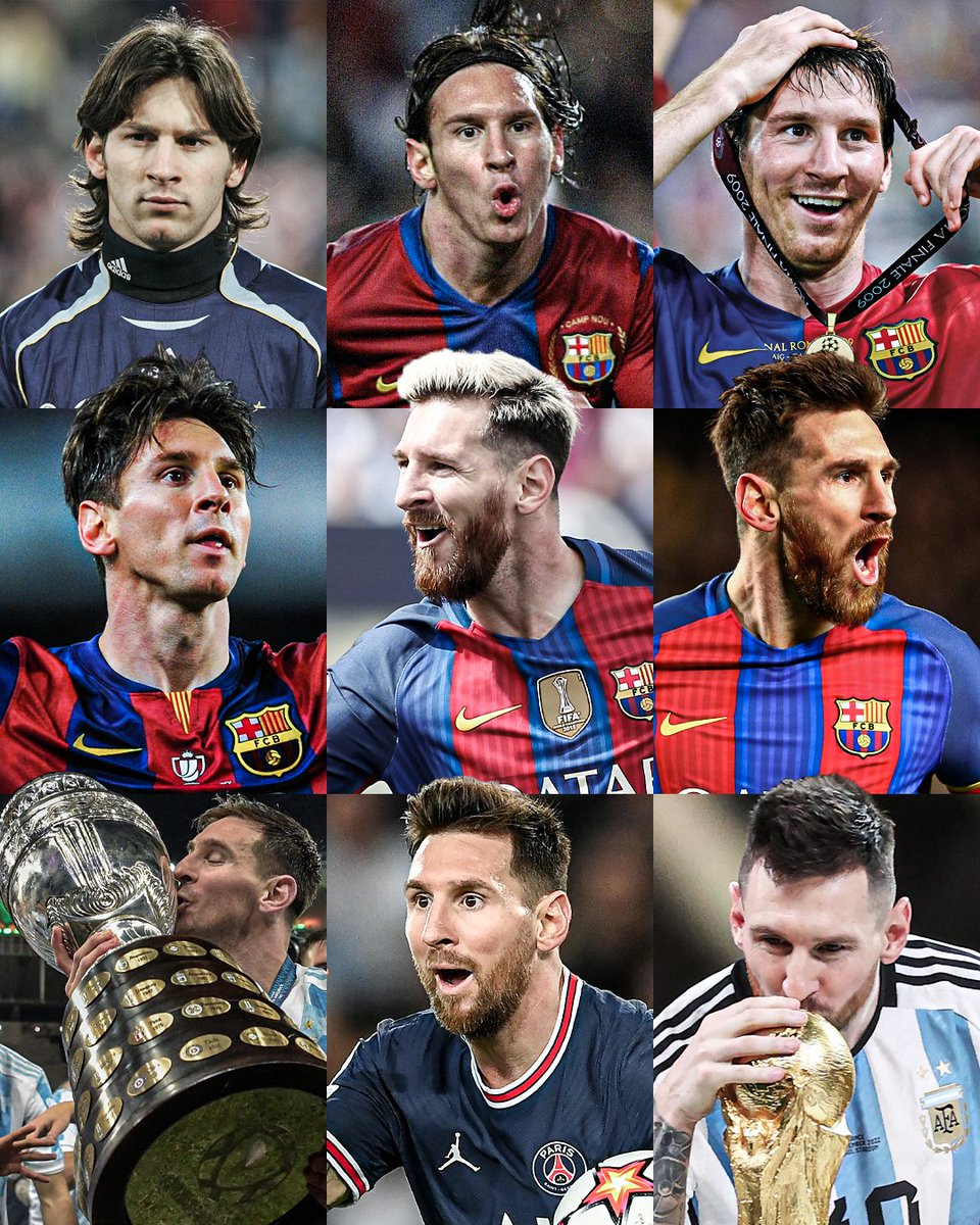 CuriosidadesEU's tweet photo. Qual é a melhor versão de Lionel Messi? 🐐 https://t.co/5XkrUE2hum