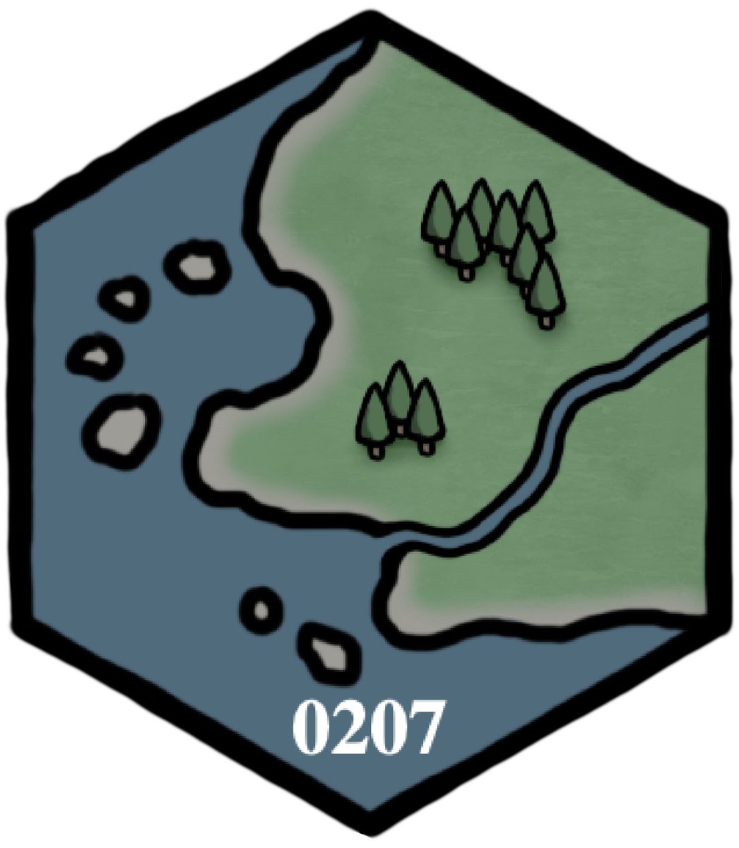 nor_cartography's tweet image. Days 13 and 14 of #dungeon23 - my two weekly hexes, along with the two from the first week.

The two days per week of hexes (as per my personal custom d23 schedule) have been a nice way to break up the rigour and monotony of doing dungeon rooms. 

#ttrpg #hexcrawl #rpg #Procreate