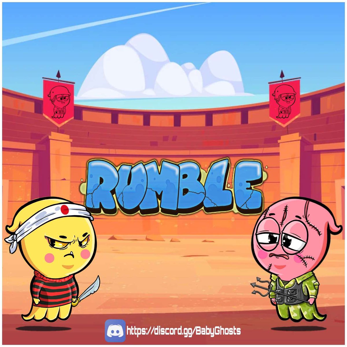 BabyGhosts_NFT's tweet photo. Who enjoys a rumble? We currently have one opened in the discord and non holders are able to take part. Come and drop by for a game or two. #RoyalRumble #DiscordCommunity #NFT #NFTCommunity 
https://t.co/hVuCy6LRzc https://t.co/gZYTRXGw9I
