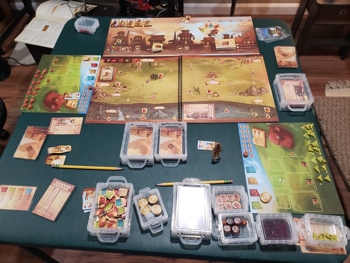 FeldsparFreeble's tweet photo. A day dedicated to board gaming! First up Near and Far by @RedRavenGame #boardgame https://t.co/vGldsvYYPu