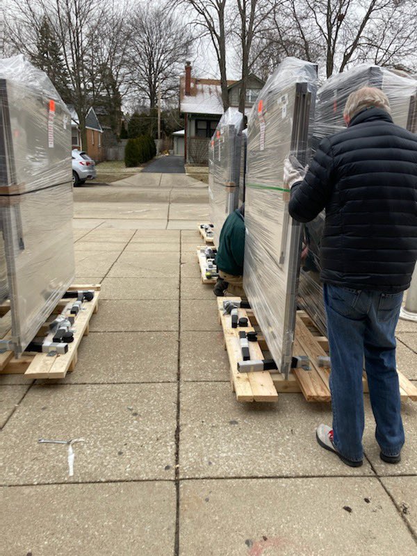 WS101band's tweet photo. Wenger sound shells finally arrived after a 2 yr wait! The bands are so excited to use them at our Feb 28 concert!! Thanks to everyone who helped unload and put them together!🎶 https://t.co/GNflpW0i0x