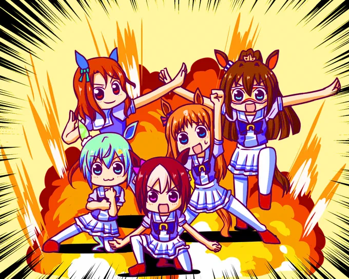 目がチカチカする。#彩度100にすると超派手 
